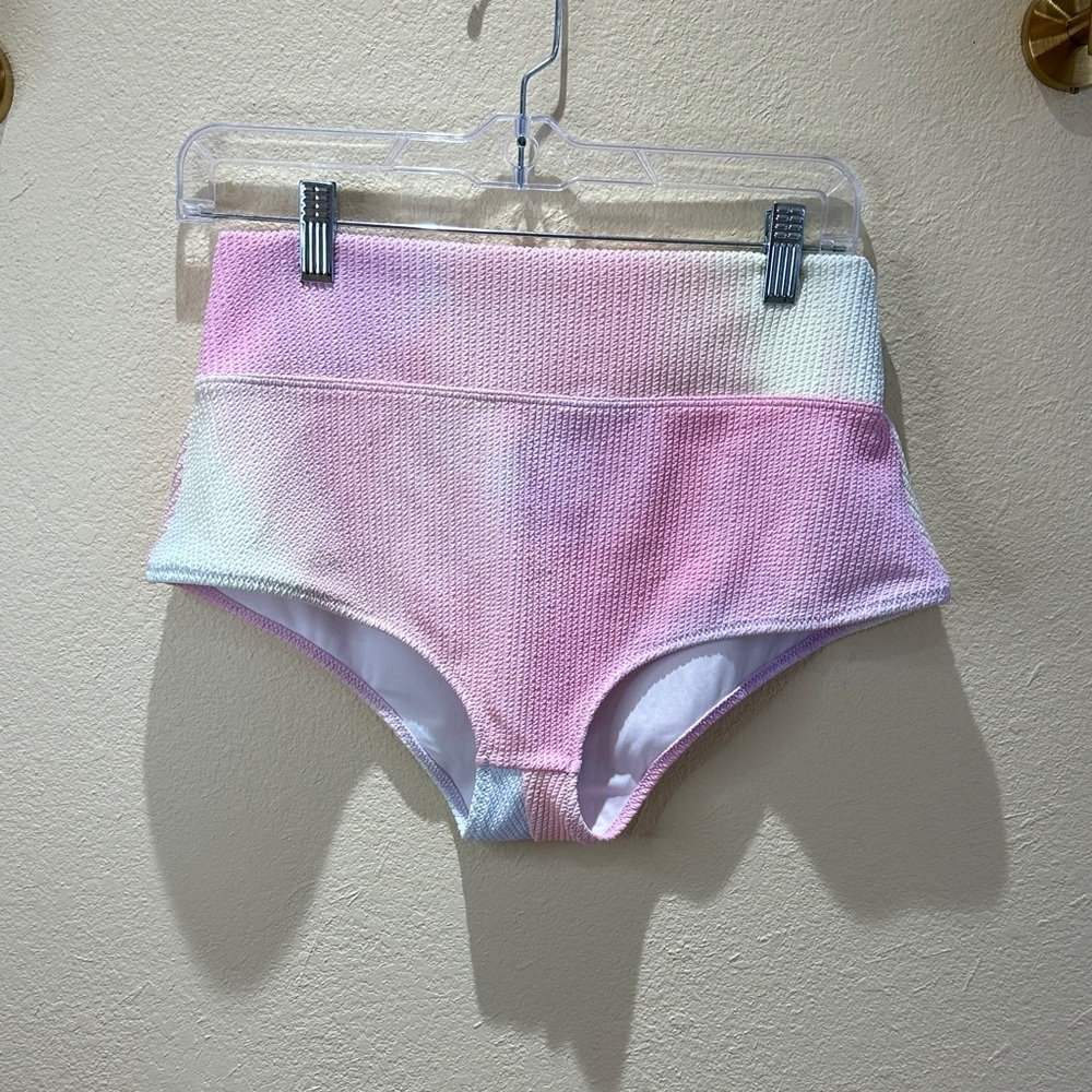 PINK Victoria’s Secret High Waisted Pastel Swim Bottoms Size XL